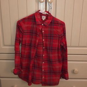 Plaid button down shirt